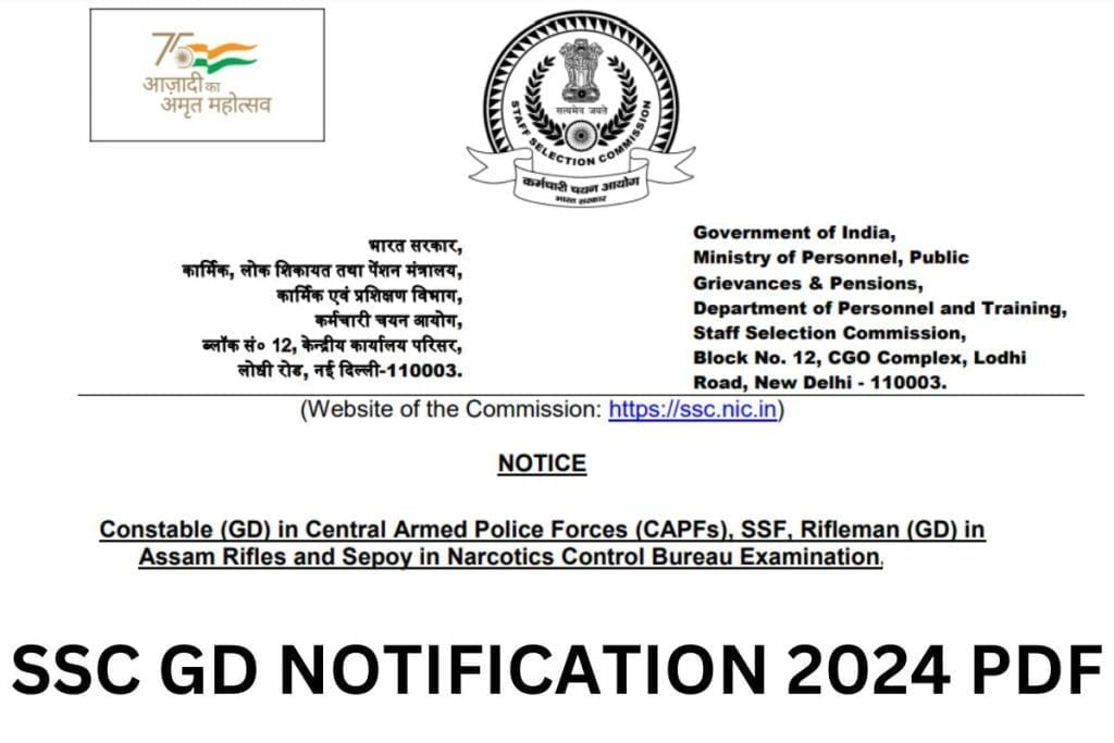 SSC GD Constable Syllabus