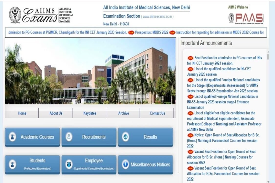AIIMS INI CET 2024