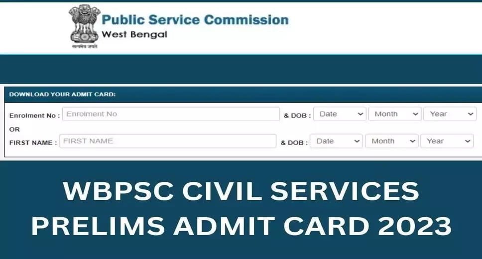 WBCS Prelims Admit Card
