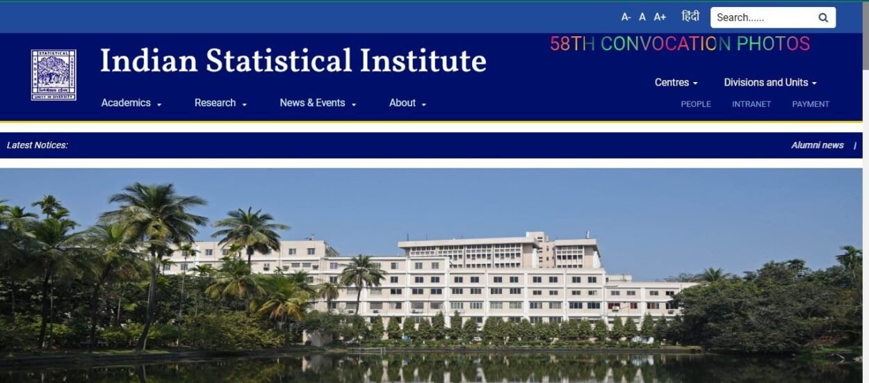 ISI Kolkata Recruitment 2024
