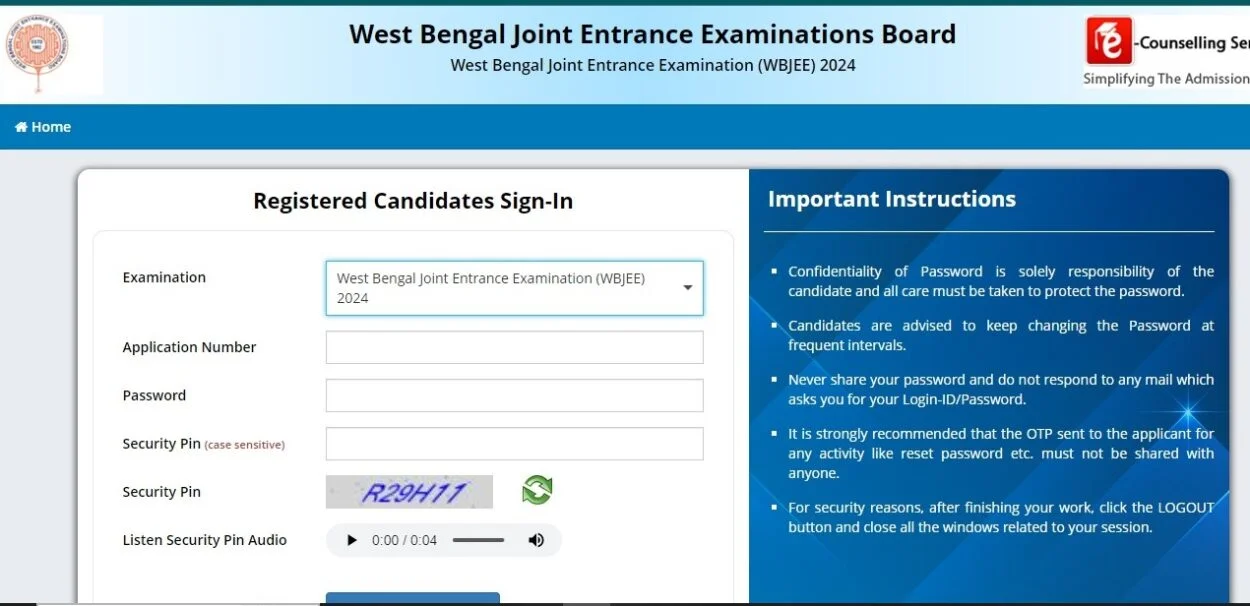 WBJEE 2024 admit cards