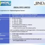Jindal Pipes Limited Announces for Diploma Engineer Trainees (2024)
